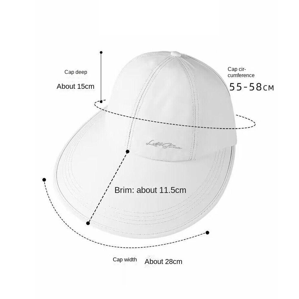 Breathable Sun Hat Foldable Peaked Cap Fashion Ponytail Hat Outdoor Sports