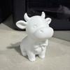 3D-печатная фигурка коровы Yousheng с галстуком-бабочкой, милая статуэтка теленка, минималистичная модель животного, улыбающаяся корова, украшение для дома, офиса, подарок