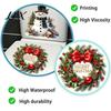 Christmas Bathroom Supplies Snowman Wreath Toilet Sticker, Peel And Stick Decor Decal Decal, Removable Waterproof Lid Wall Sticker for Holiday Cover