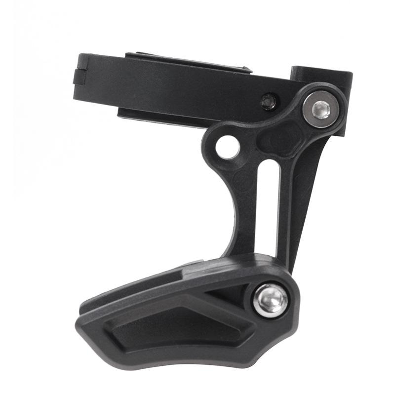 Направляющая цепи горного велосипеда, ловитель схода цепи, хомут 32/35 мм, стабилизатор цепи с положительными и отрицательными зубьями, прижим цепи передней тяги