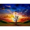 5d Diy Diamond Painting Crystal Diamond Embroider The Dead Tree of the Sunset
