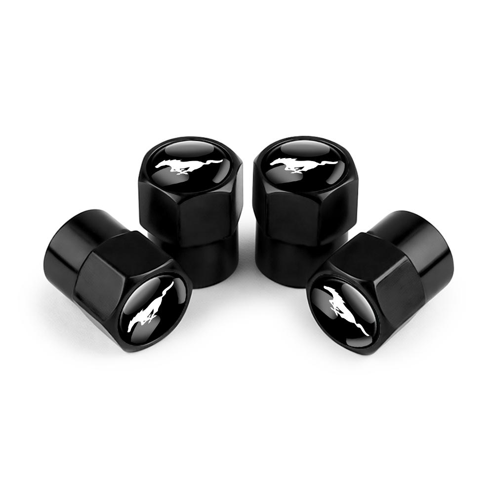 Car Tire Valve Stem Caps Car Wheel Tyre Air Valve Covers For Ford MUSTANG Edge TAURUS ST Fiesta Mondeo SHELBY Fusion Escape Kuga knsh65