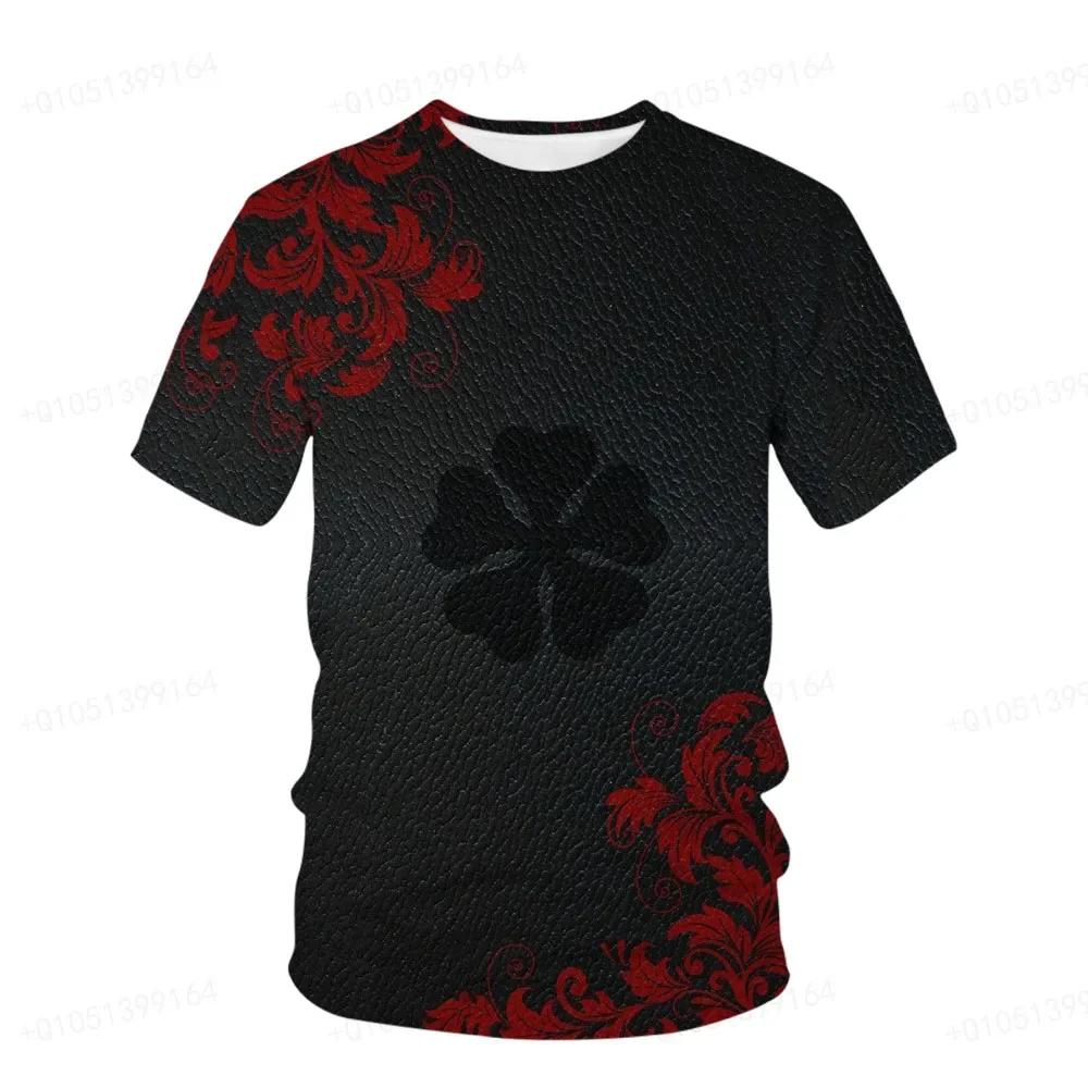 Naruto Breeze Adult Unisex Nine Tailed Demon Fox Kurama Printed T-shirt 3d