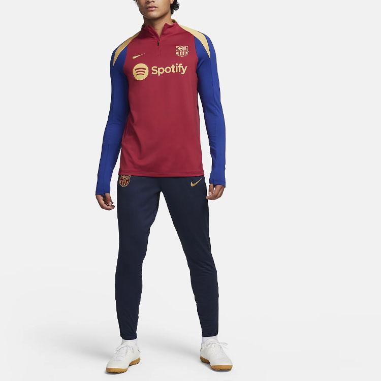 Nike ФК Барселона Брюки-джоггеры вязаные Strike Мужские Темно-синие FJ5401-451