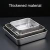Полезная антидеформированная удобная легкая квадратная тарелка с гладкими краями для еды для подарков, жаровня