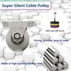U-образный шкив из нержавеющей стали, подъемный ролик, супер тихий одинарный шкив, DIY тренажерный зал