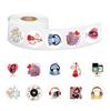 500 Stickers/roll Cartoon Music Creative Tape DIY Decorative Material Guitar Hand Tent Tape Sticker