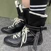 Fashion Winter Women Biker Boots Fashion Belt Buckle Ladies Elegant Platform Flats Short Booties Casual Women's Knight Booties