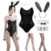 Косплей Зайчика Купальник Зайчика Сексуальный Костюм Зайчика Милый Наряд Маскарадный Костюм Подарок Кожа Искусственная Кожа Колготки в Сетку x 2 Заячьи Ушки Хвост 7