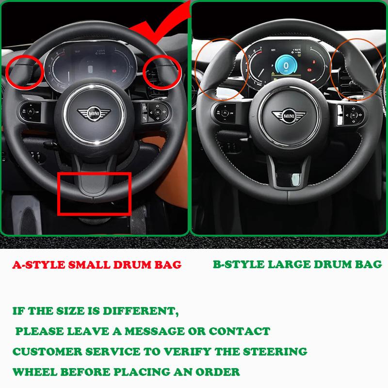 Для Mini Cooper s F56 F54 F55 F57 F60 2024 Ручная строчка Чехол на руль Полное покрытие Аксессуары для руля