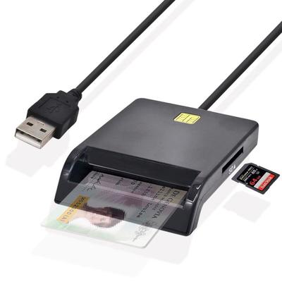 Устройство чтения смарт-карт USB SIM для банковских карт IC/ID EMV TF MMC Кардридеры USB-CCID ISO 7816 для Windows 7