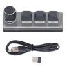 3 Key Keyboard USB Wired 2.4G Wireless Hot Swappable All Programmable Keypad with Knob