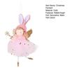 Yousheng Christmas Pendant Rabbit Angel Doll Wearing Mesh Yarn Dress Decorative Ornament Christmas Celebration Decor