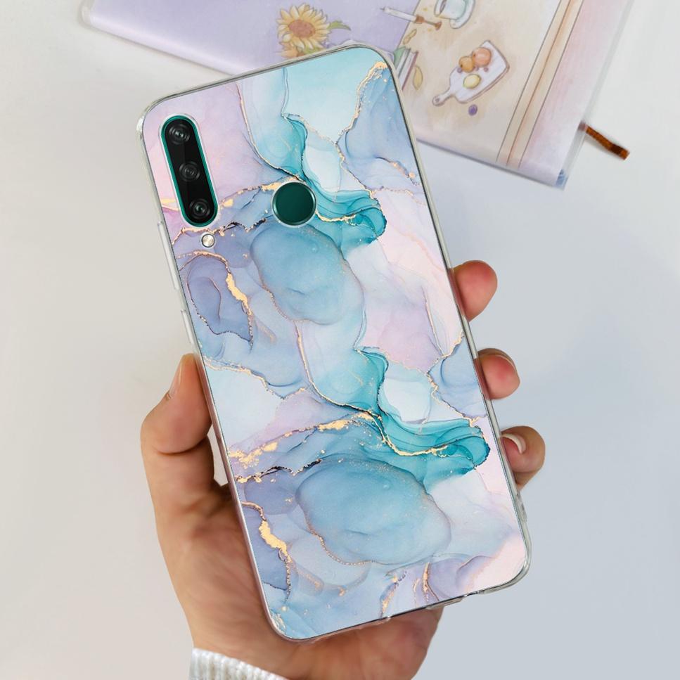 New Case For Huawei Y6p MED-LX9 Luxury Flower Love TPU Soft Silicone Back Cover For Huawei Y6p Y6P 2020 Bumper Phone Case Funda
