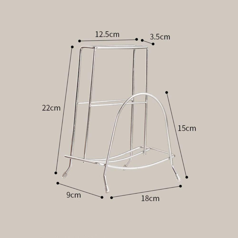 Держатель для разделочной доски из нержавеющей стали, нескользящая, хорошо выдерживающая нагрузку, устойчивая подставка для разделочной доски, серебристая крышка