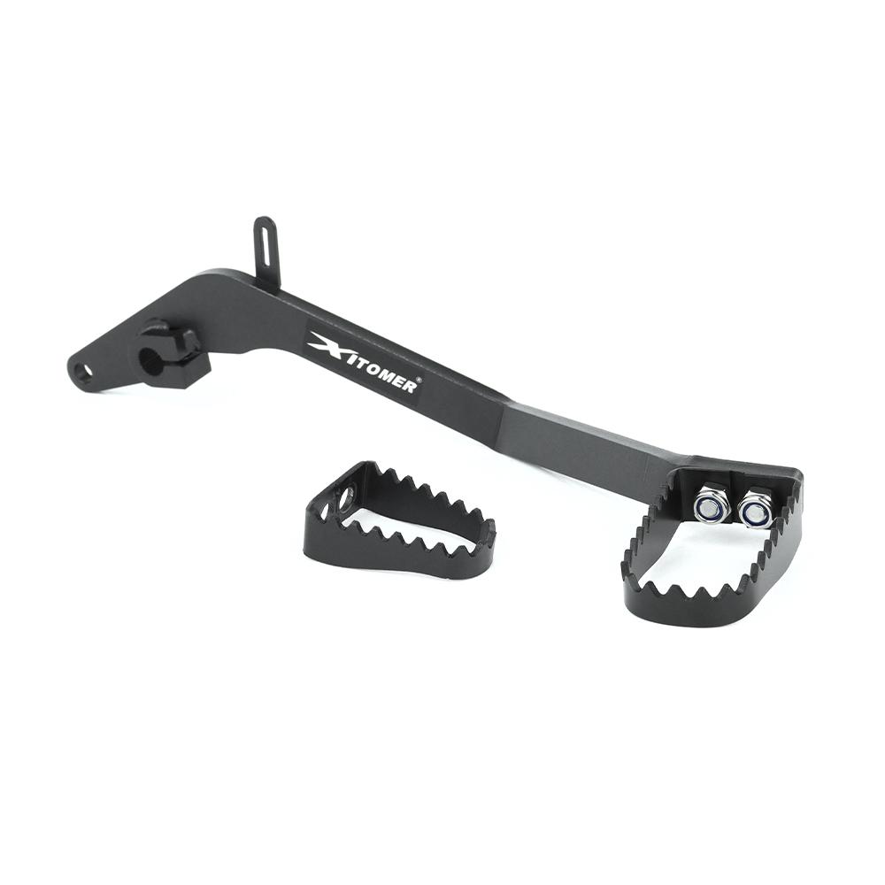 Motorcycle Steel Foldable Brake Pedal Lever For Kawasaki KLR650 1987-2013 2015 2016 2017 2018 KLR 650 Gear Shifter Shift Lever