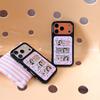Маленькое мультяшное зеркало из нефрита для iPhone 14/13/ProMax | Противоударный чехол с полным покрытием