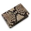 CLW Crocodile Leather Works Diamond Python Business Card Holder In Shining Natural. Made In Japan. Genuine Leather, JRA Tag, Authentic, Authentic