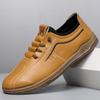 Кожаная обувь Мужская повседневная обувь Легкая обувь Мягкая подошва Кожаная обувь Универсальная модная обувь для скейтборда