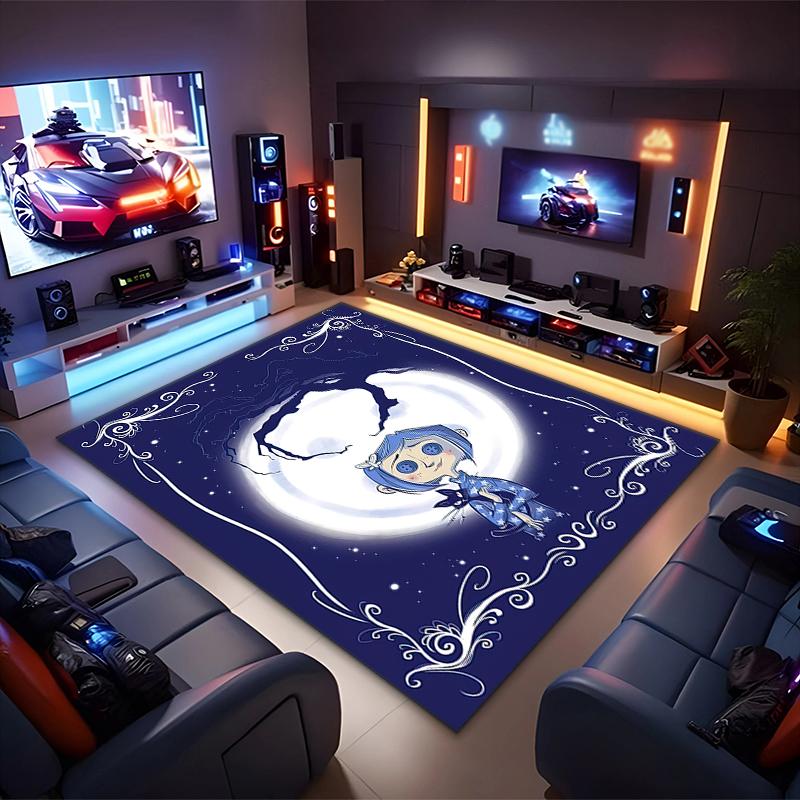 1PC Coraline Rug - home decoration Carpet For Living Room Bedroom Flooring Computer Chair Area Rug