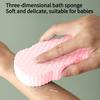 1PC Fish Scale Bath Scrubbing Sponge with Mud Scrub Towel Miracle Baby & Children's Bath Towel Gentle on Skin, Painless Baby Scrub