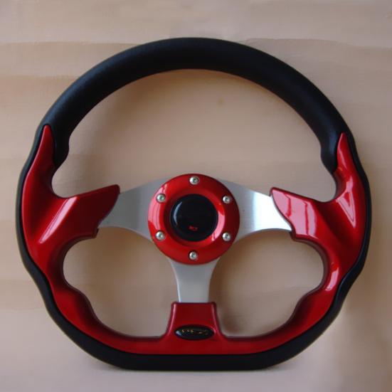 Модификация автомобиля из металлической искусственной кожи 320 мм, рулевое колесо гоночного типа с 6 болтами