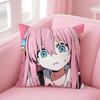 BBocchi the Rock Cushion Cover Pillow Case Soft Friendly Fabric  Concealed Zipper
