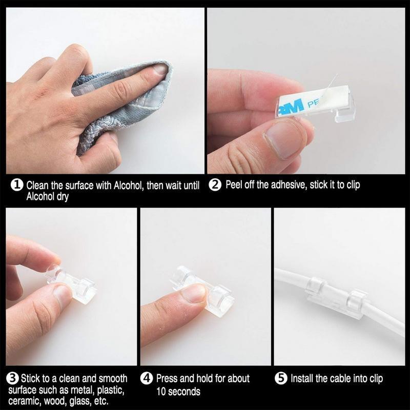 Пластиковый крепёж для электропроводов, 20/40шт