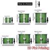 2D flat printing 2pcs Curtain Party Curtain Soccer Ball on Field Digital Printed Polyester Drapes Festive Wall Decor for Indoor