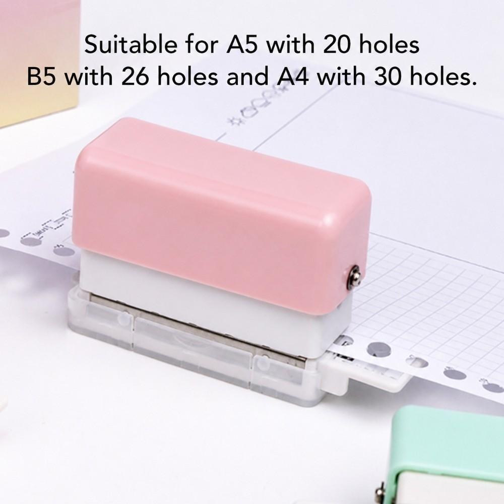 5.5mm Hole Diameter Loose Leaf Punching Machine Practical Handheld Mini Puncher Diary