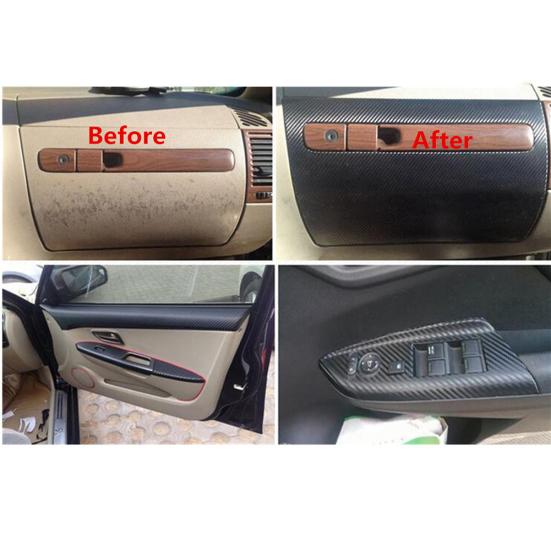 Car-Styling Interior Exterior Moulding Film Carbon Fiber Decoration Sticker