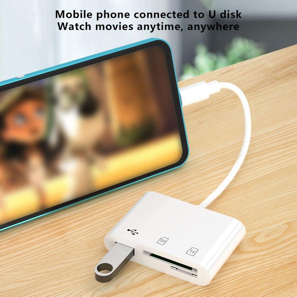 Устройство чтения карт памяти USB C - TF, адаптер для устройства чтения карт Micro TF, устройство чтения карт памяти Type C для MacBook и Pad Pro и других устройств USB C