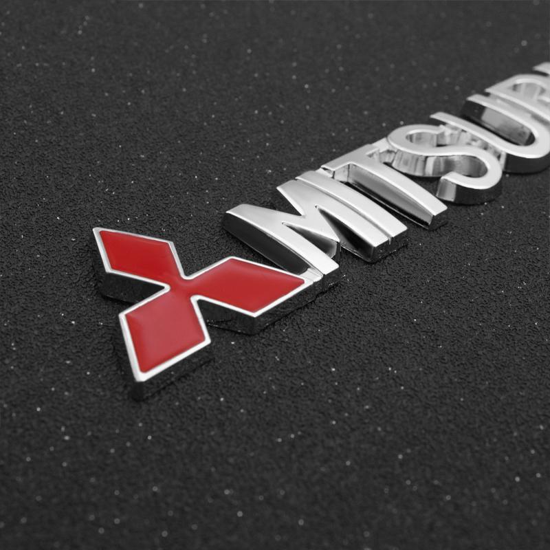 3D Алюминиевая Металлическая Наклейка Стиль Автомобиля Металлический Значок Эмблема Декоративная Наклейка на Багажник Для Mitsubishi Lancer 9 10 Outlander Pajero L200
