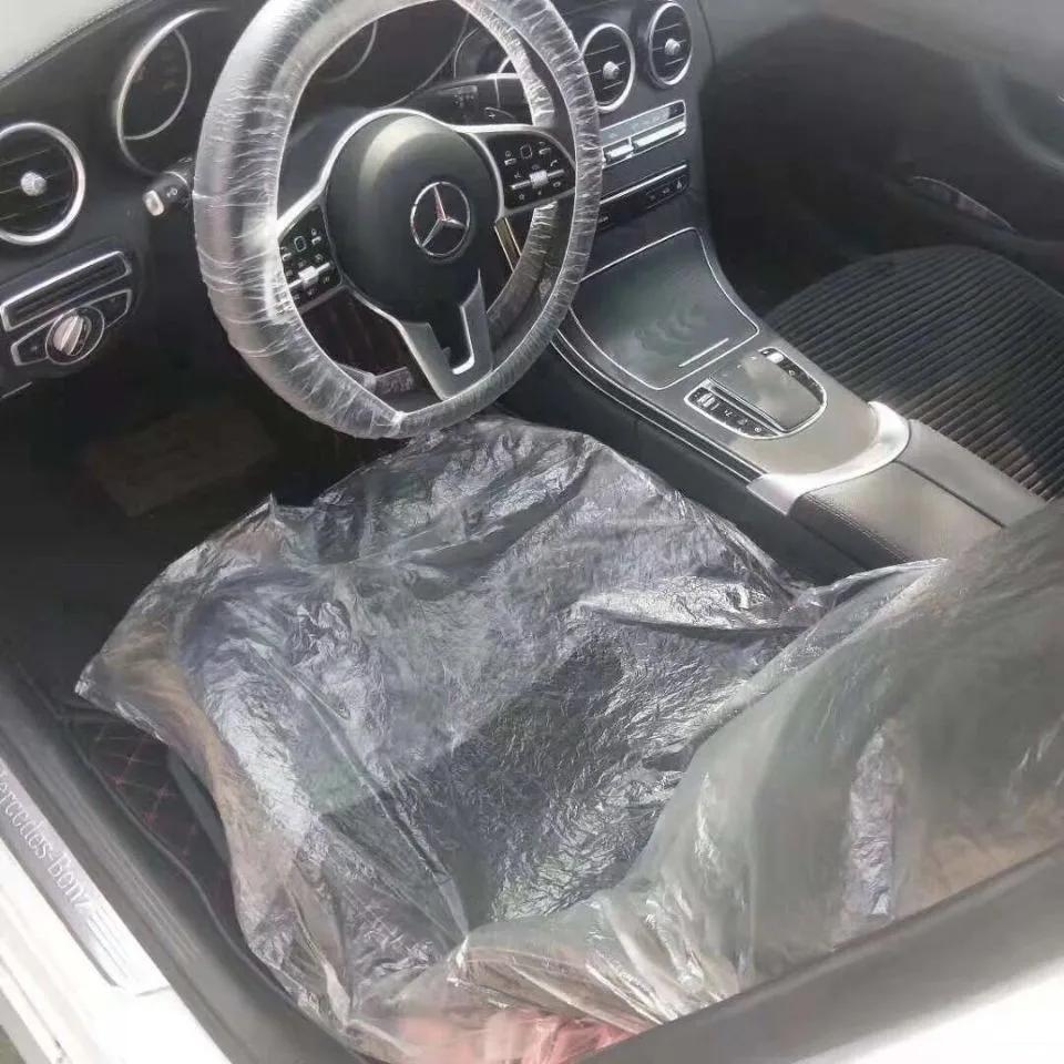 Универсальные Одноразовые Пылезащитные Чехлы на Автомобильные Сиденья Водонепроницаемые Защитный Чехол на Руль Автомобиля Аксессуары для Салона Автомобиля