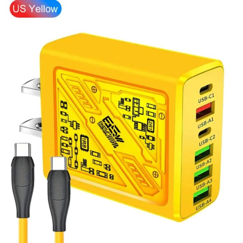 65 Вт USB зарядное устройство Type C кабель для быстрой зарядки QC3.0 дорожные зарядные устройства для iPhone Samsung Xiaomi адаптер для мобильного телефона EU US UK вилка