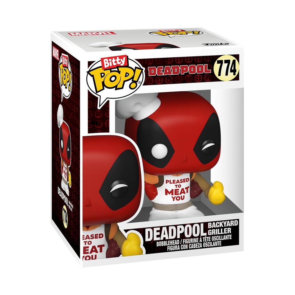 Marvel Deadpool Figure Funko Bitty 4PK Deadpool 2024 BBQ Master PACK SERIES 1 Marvel Funko Pop!