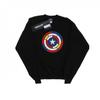 Womens/Ladies Captain America Stained Glass Shield Sweatshirt