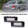 2PCS 24-SMD LED Number License Plate Light For SKODA Octavia 3 For Rapid For Yeti For Fabia For Superb B6 Car Accessories