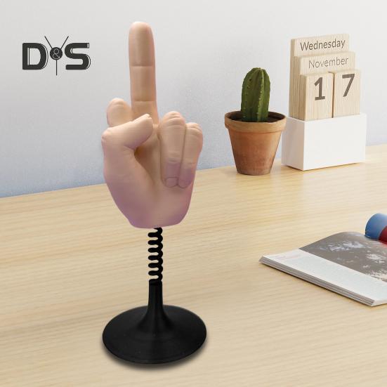 Эластичная настольная игрушка для среднего пальца, снятие стресса, забавный 3D-украшение для пальцев, веселый розыгрыш, подарок для офиса, дома и стола
