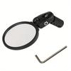 1pc Mountain Bike Folding Rearview Mirror Adjustable Handlebar Reflector End Mirror View Convex Bar Alloy Rear Aluminum