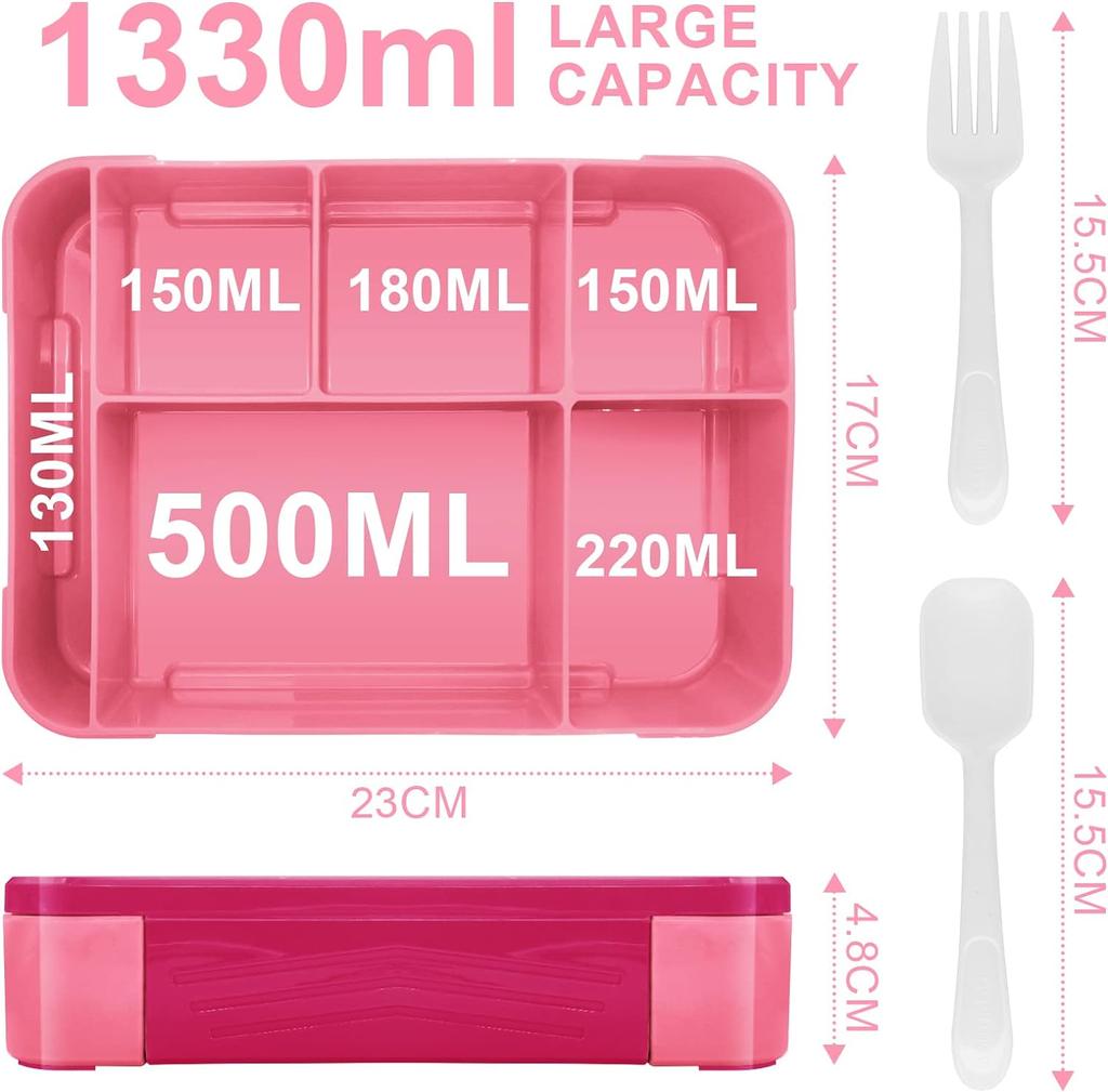 Детский ланч-бокс с 6 отделениями 1330 мл Bento Box Контейнеры для взрослых ланч-боксов для детей Детский ланч-бокс для взрослых/детей/малышей