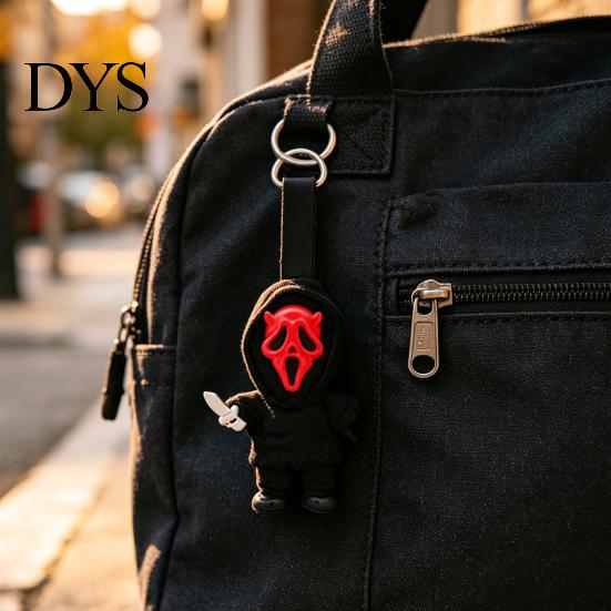Портальное украшение Хэллоуин Призрачный брелок, Плюшевая жуткая кукла-череп, подвеска на сумку для новинок, подвесное украшение для рюкзака, кошелька, ключей, коллекционное, забавное