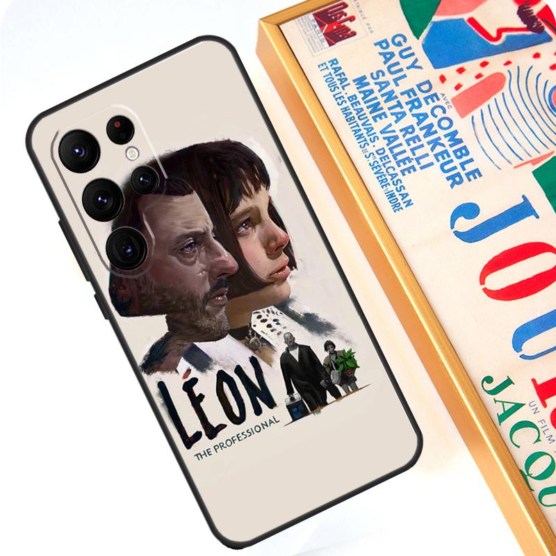 Leon The Professional Case For Samsung Galaxy S24 S23 Ultra S22 Note 20 Note 10 Plus S8 S9 S10 S21 S20 FE Cover