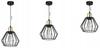 Hanging Lamp, Ceiling Chandelier, Wire Shade, Led