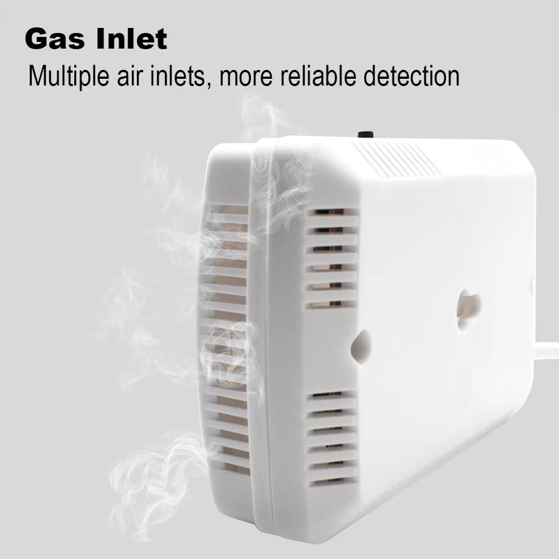 Датчик сигнализации горючего газа Детектор утечки газа EU Plug Автономный детектор утечки природного/сжиженного газа Для безопасности дома