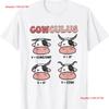 Retro Cowculus Math Teacher Lover Eleunisextary School T Shirt Vintage Washed Slightly Graphic Designer Clothes Streetwear