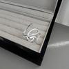 S925 Серебро Кольцо Женское Открытое Креативное с Надписью LOVE - Универсальный Нишевый Дизайн