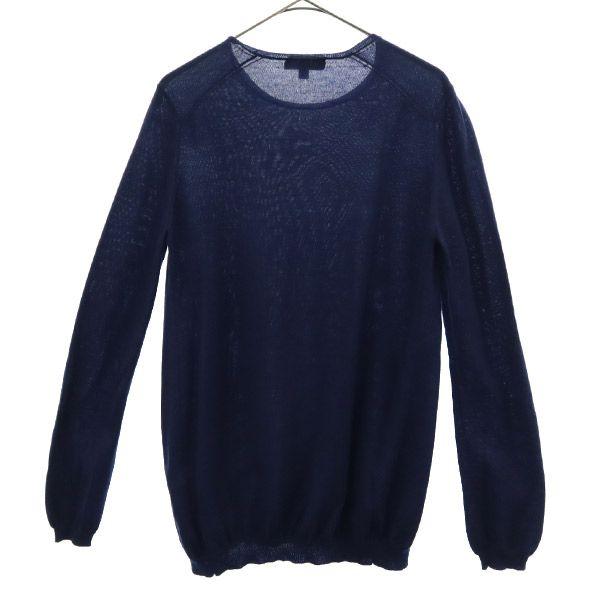 Drawer С длинным рукавом Вязаный свитер из кашемировой смеси 1 Темно-синий Женский Б/у