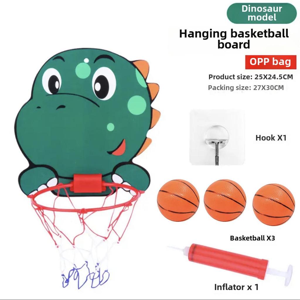 Wall-Mounted Indoor Basketball Hoop Toy for Boys, Ages 1-3