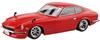 Aoshima Bunka Kyozai (AOSHIMA) 1/32 Scale Rakupla Snap Kit No. 15CU-RD Nissan S30 Fairlady Z Custom Red Pre-Colored Plastic Model Kit (Automobile)